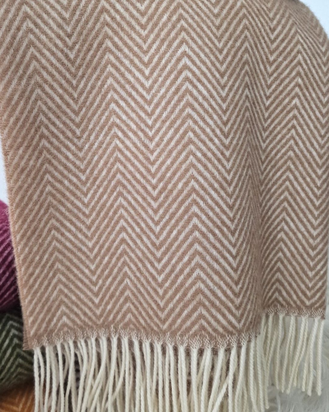 Wollen plaid 140x200 cm - Beige