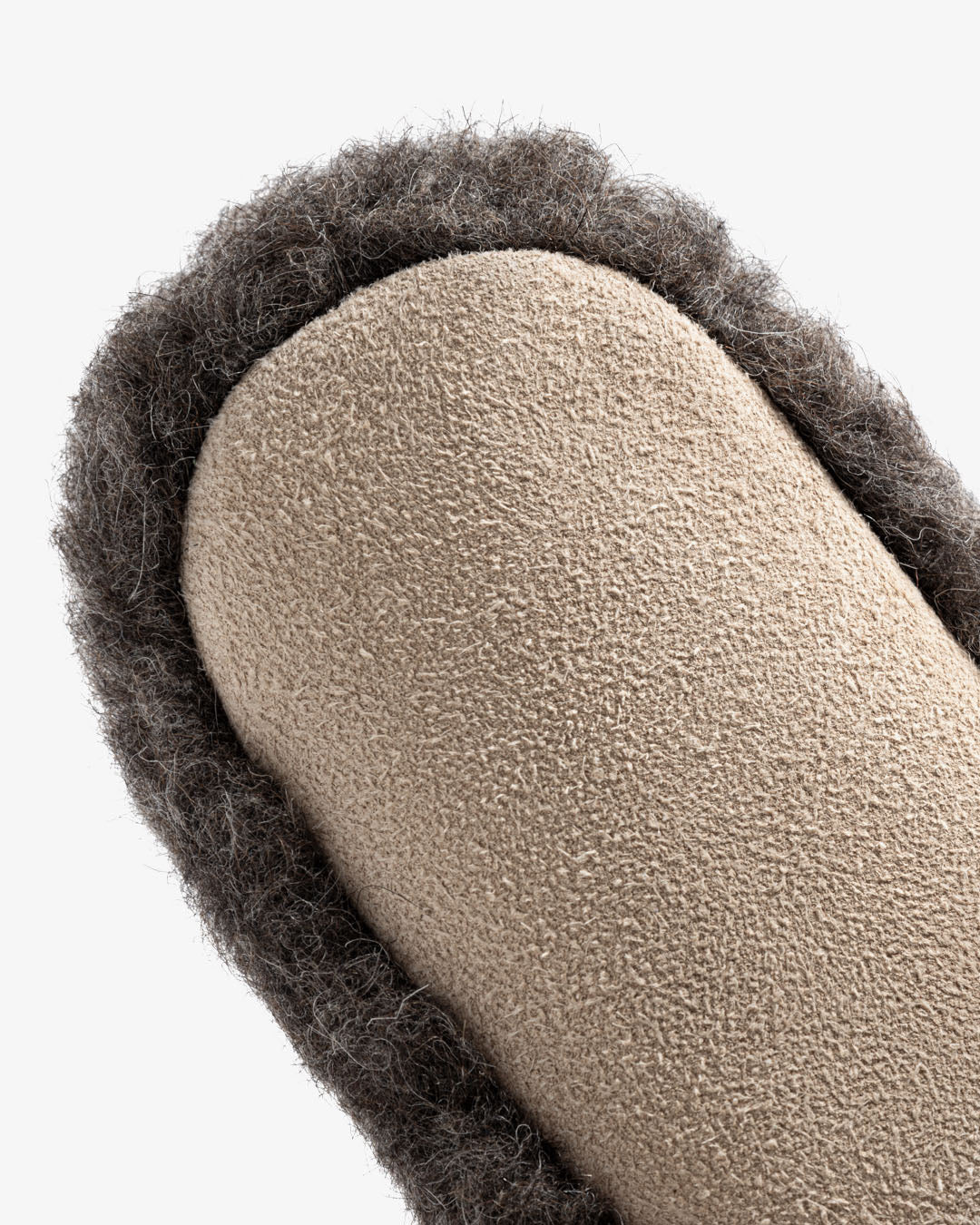 Sloffen - Donkergrijs / bruin (hoog model)