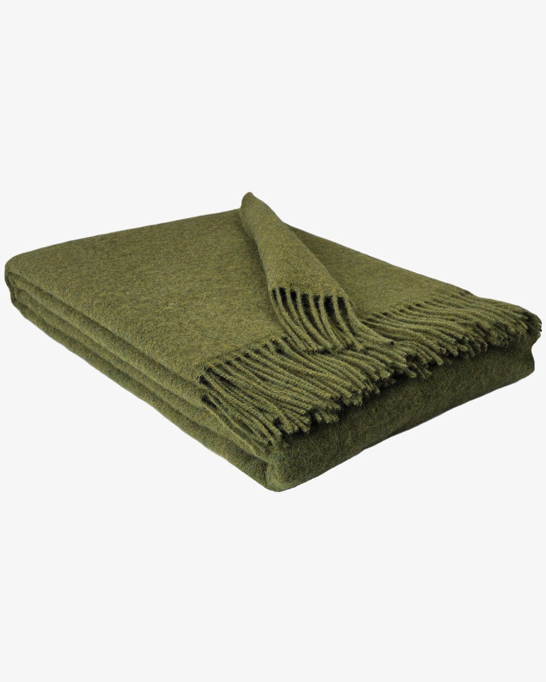Wollen plaid 140 x 200 cm - Groen