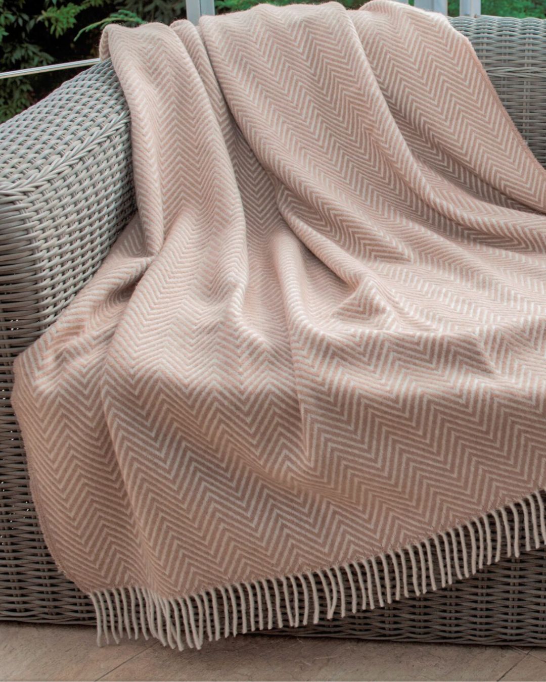 Wollen plaid 140x200 cm - Beige