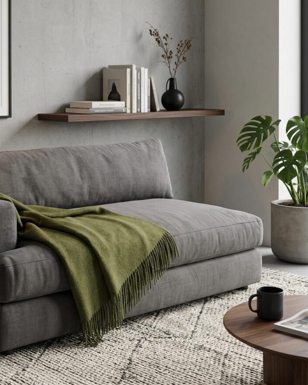 Wollen plaid 140 x 200 cm - Groen