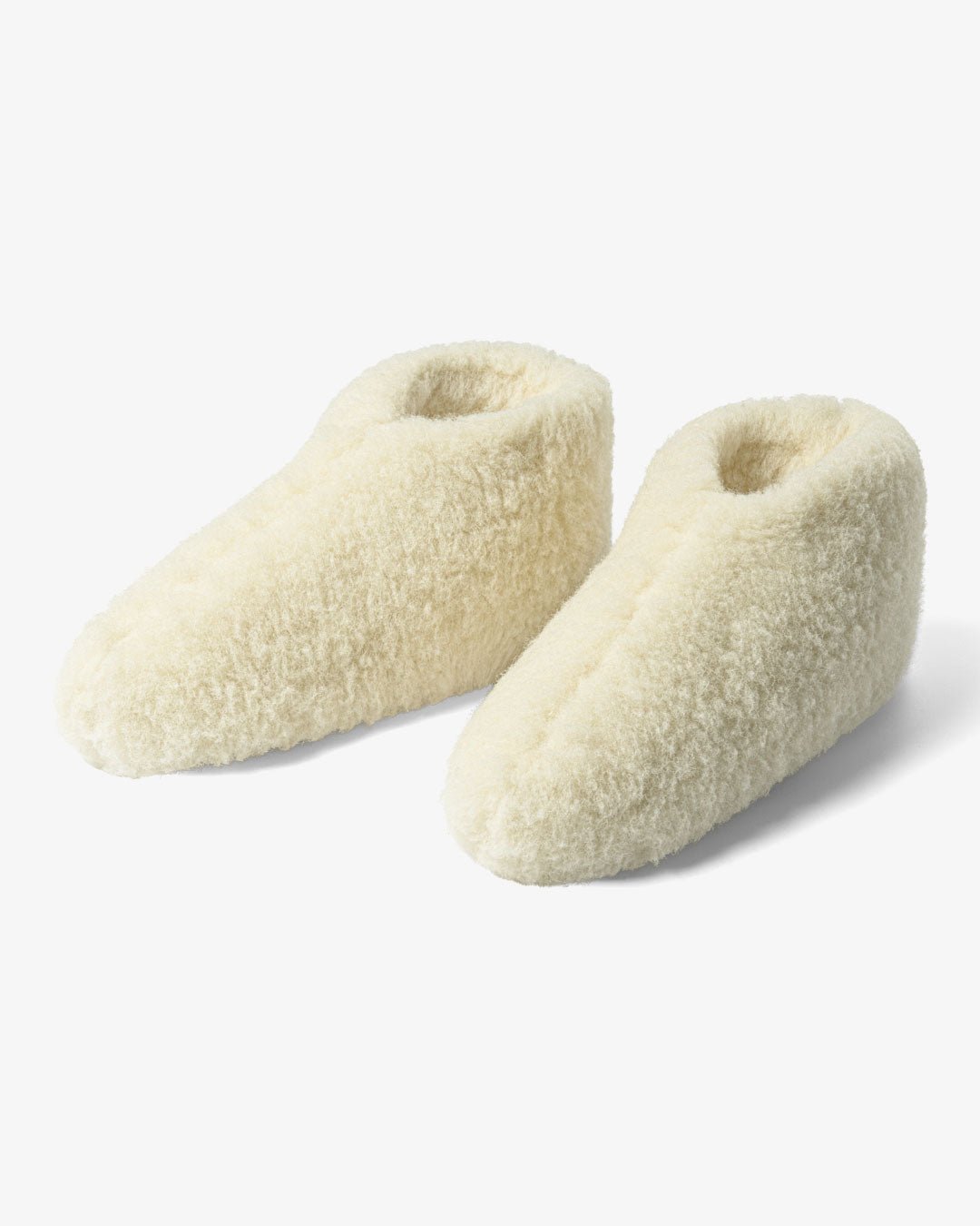 Uldhjemmesko – hvid (Lav model) - The Cozy Sheep